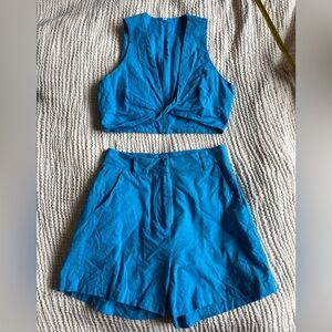 Female Form Blue Tank & Short set
Size S